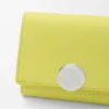 Pebble Trifold Wallet in Shiny Nappa Calfskin
