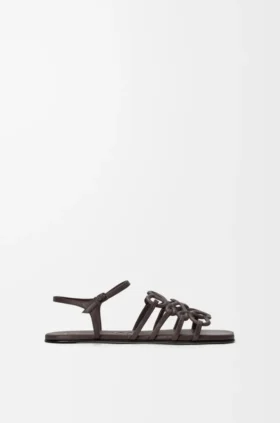 Petal Anagram Sandal in Calfskin