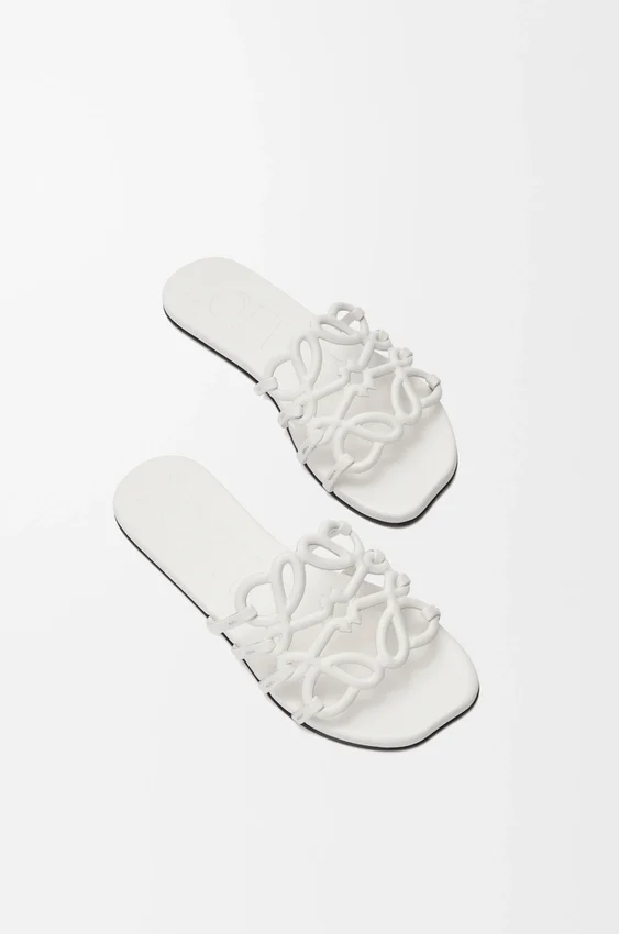 Petal Anagram Slide in Calfskin Petal Anagram Slide in Calfskin