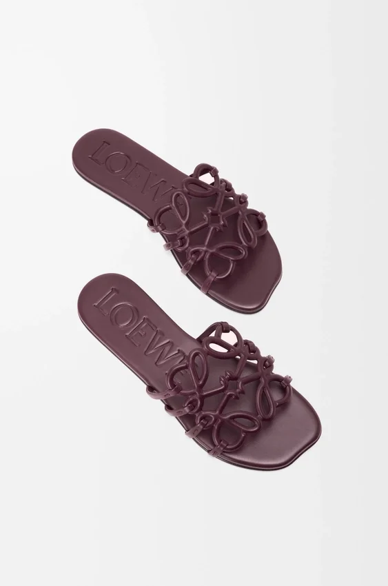 Petal Anagram Slide in Calfskin Petal Anagram Slide in Calfskin