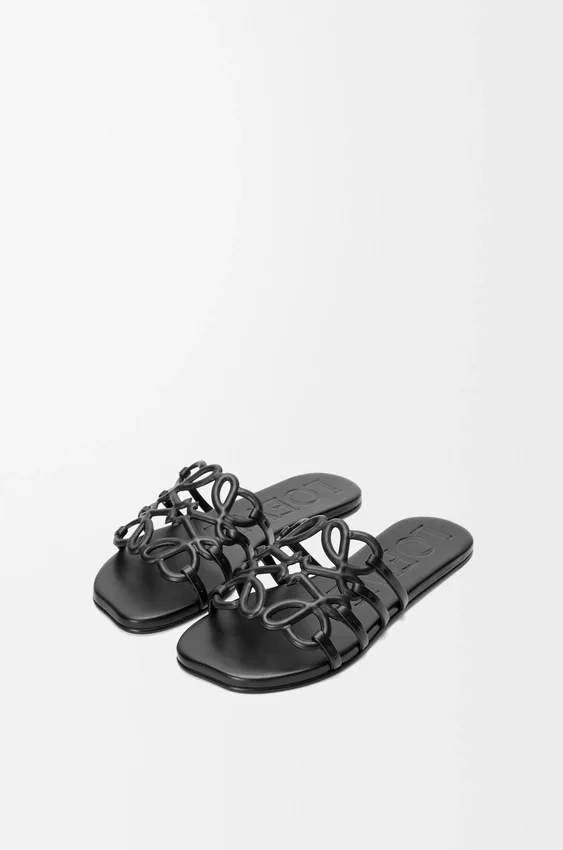 Petal Anagram Slide in Calfskin Petal Anagram Slide in Calfskin