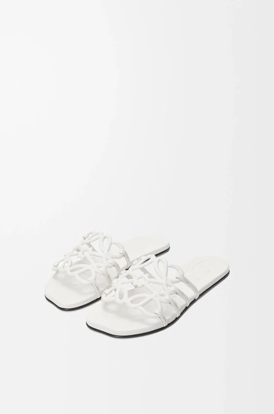 Petal Anagram Slide in Calfskin Petal Anagram Slide in Calfskin