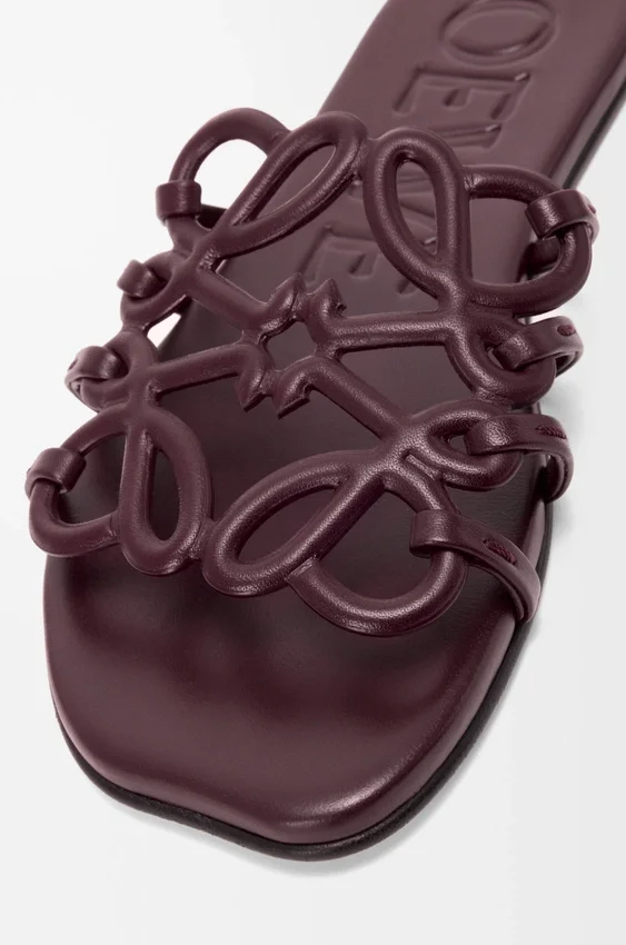 Petal Anagram Slide in Calfskin Petal Anagram Slide in Calfskin