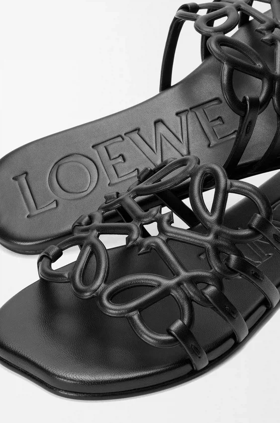 Petal Anagram Slide in Calfskin Petal Anagram Slide in Calfskin