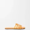 Petal Anagram Slide in Embroidered Canvas