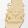 Petal Anagram Slide in Rhinestone-Embellished Suede