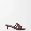 Petal Anagram Slide in Soft Calfskin