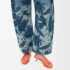 Petal Anagram Slide in Soft Calfskin