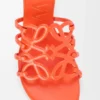 Petal Anagram Slide in Soft Calfskin