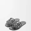 Petal Anagram Slide in Vegetable-Tanned Calfskin and Metallic Studs Petal Anagram Slide in Vegetable-Tanned Calfskin and Metallic Studs