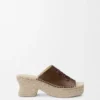 Petal Espadrille Platform Slide in Vegetable-Tanned Calfskin Petal Espadrille Platform Slide in Vegetable-Tanned Calfskin