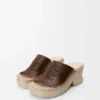 Petal Espadrille Platform Slide in Vegetable-Tanned Calfskin Petal Espadrille Platform Slide in Vegetable-Tanned Calfskin
