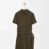 Pleated Dress in Cotton Blend Pleated Dress in Cotton Blend