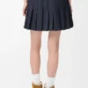 Pleated Mini Skirt in Cotton Blend Pleated Mini Skirt in Cotton Blend