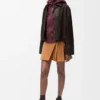 Turn-Up Jacket in Suede Lambskin