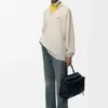 Polo Sweater in Cashmere and Silk Blend
