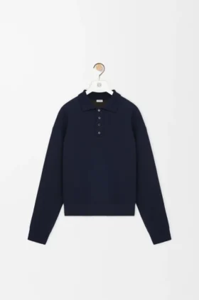 Polo Sweater in Wool