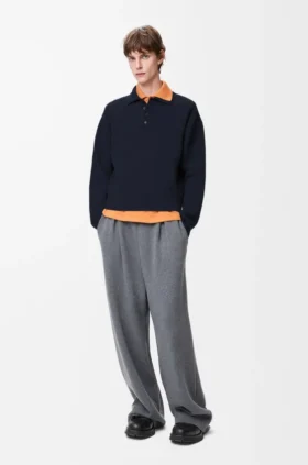 Polo Sweater in Wool