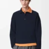 Polo Sweater in Wool