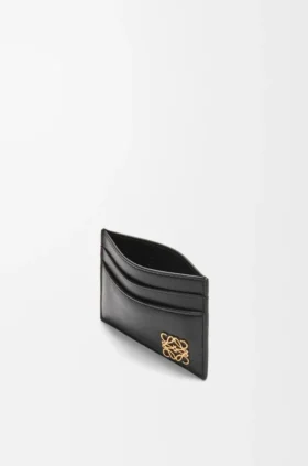 Puffer Anagram Plain Cardholder in Shiny Nappa Calfskin