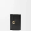 Puffer Anagram Small Vertical Wallet in Shiny Nappa Calfskin