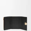 Puffer Anagram Small Vertical Wallet in Shiny Nappa Calfskin