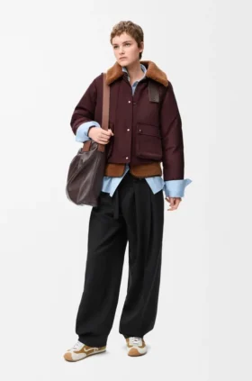 Puffer in Shearling and Cotton Blend Puffer in Shearling and Cotton Blend