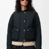 Puffer in Shearling and Cotton Blend