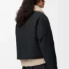 Puffer in Shearling and Cotton Blend