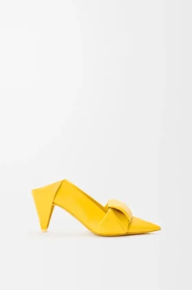 Pump Origami Con Flap Posteriore in Pelle Di Agnello
