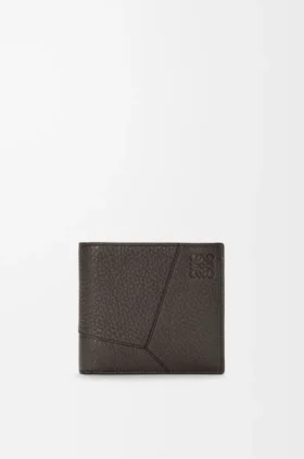 Puzzle Bifold Coin Wallet in Supple Grained Calfskin