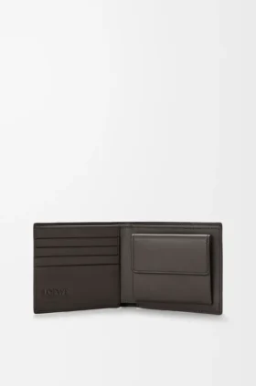 Puzzle Bifold Coin Wallet in Supple Grained Calfskin