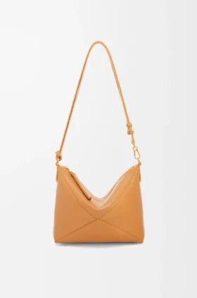 Puzzle Fold Pouch in Shiny Nappa Calfskin