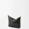 Puzzle Fold Pouch in Shiny Nappa Calfskin