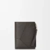Puzzle Slim Compact Wallet in Supple Grained Calfskin