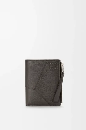Puzzle Slim Compact Wallet in Supple Grained Calfskin