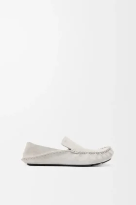 Rambla Driving Loafer in Suede Calfskin