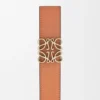 Reversible Anagram Belt in Smooth Calfskin and Soft Grained Calfskin Reversible Anagram Belt in Smooth Calfskin and Soft Grained Calfskin