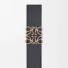 Reversible Anagram Belt in Smooth Calfskin and Soft Grained Calfskin Reversible Anagram Belt in Smooth Calfskin and Soft Grained Calfskin