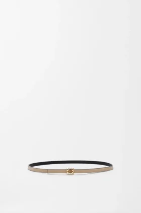 Reversible Anagram Bombé Belt in Smooth Calfskin