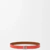 Reversible Anagram Bombé Belt in Smooth Calfskin