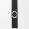 Reversible Anagram Bombé Belt in Smooth Calfskin