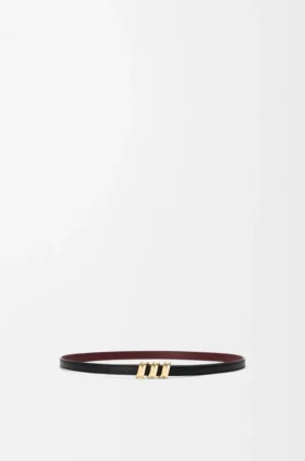 Reversible Coil Belt in Smooth Calfskin