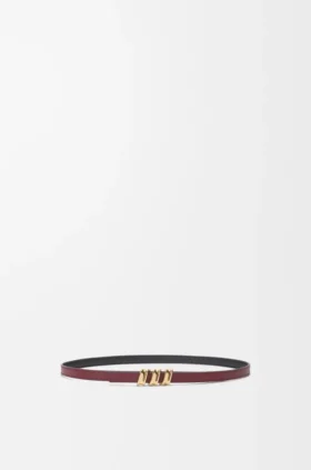 Reversible Coil Belt in Smooth Calfskin