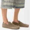 Rio Loafer in Suede and Raffia