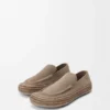 Rio Loafer in Suede and Raffia