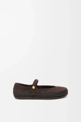 Rio Mary-Jane in Suede and Raffia Rio Mary-Jane in Suede and Raffia