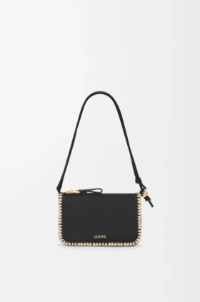 Rio Pouch in Classic Calfskin and Raffia