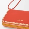 Rio Pouch in Classic Calfskin and Raffia Rio Pouch in Classic Calfskin and Raffia