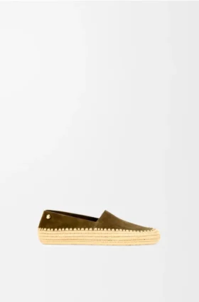 Rio Slipper in Suede and Raffia Rio Slipper in Suede and Raffia